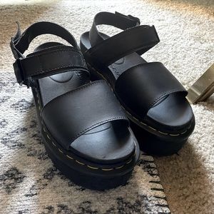 Dr. Martens Voss Quad Leather Strap Platform Sandal